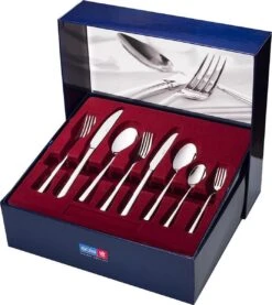 Sola Bestekset Luxor - Modern - 12 Persoons - 100 Delig - Zilverwit Edelstaal 18/10 - RVS - Zilver -Tefal Keuken Verkoopwinkel 1070x1200 2