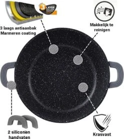 Cheffinger 28cm Lage Kookpot / Braadpan - CF-SC28 -Tefal Keuken Verkoopwinkel 1072x1200