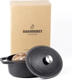 Gietijzeren Braadpan - Sudderpan Zwart Van Daumonet - Ovaal - Ø 29 Cm - 3 Liter - 100% PFAS & PFOA Vrij - Emaille - Geschikt Voor Alle Warmtebronnen - Elektrisch - Gas - Halogeen - Inductie - Keramisch - Vaatwasserbestendig -Tefal Keuken Verkoopwinkel 1087x1200