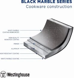 Westinghouse Hapjespan Inductie - Ø 32 Cm - Zwart Marmer - Met Deksel -Tefal Keuken Verkoopwinkel 1134x1200 3