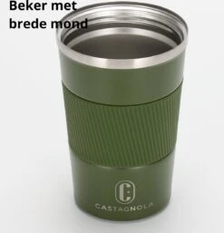 Castagnola Design RVS Koffiebeker To Go - Groen - 380ml - Thermosbeker - Theebeker -Tefal Keuken Verkoopwinkel 1154x1200 1