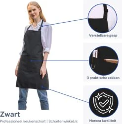 Schortenwinkel - Professioneel Keukenschort - Kookschort - Horeca - Zwart 8 Schortenwinkel - Professioneel Keukenschort - Kookschort - Horeca - Zwart -Tefal Keuken Verkoopwinkel 1180x1200