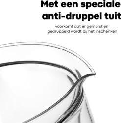 Vatten® Premium Glazen Theepot - 700ml - Dubbelwandig - Anti-drup - Transparant -Tefal Keuken Verkoopwinkel 1181x1200