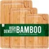Rochester Snijplanken Hout – Borrelplank – Serveerplank - 3-Delig – Organisch Bamboe – Luxe Design – Hygienisch En Duurzaam