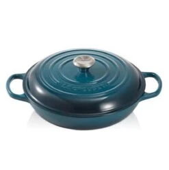 Le Creuset Braadpan Campagnard Signature Deep Teal - ø 30 Cm / 3.5 Liter -Tefal Keuken Verkoopwinkel 1197x1200 2
