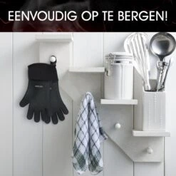 Sense Of Taste Ovenwanten - 2 Stuks - Ovenhandschoenen - Hittebestendig - 230°C - Siliconen - Zwart - Koken - Extra Lang -Tefal Keuken Verkoopwinkel 1198x1200