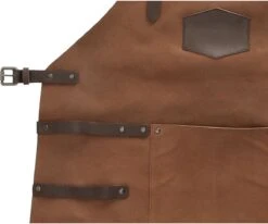 Old West BBQ Schort Barbecue Schort Leer - Cognac Bruin -Tefal Keuken Verkoopwinkel 1200x1001