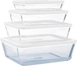 Pyrex - Cook & Freeze Schaal Met Deksel Set Van 8 Stuks - Transparant/Wit -Tefal Keuken Verkoopwinkel 1200x1030 2