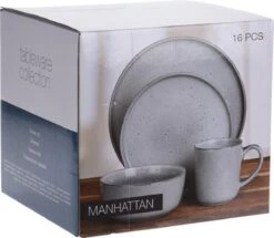 Excellent Serviesset - Servies - 16 Stuks - Aardewerk - Grijs 18 Excellent Serviesset - Servies - 16 Stuks - Aardewerk - Grijs -Tefal Keuken Verkoopwinkel 1200x1044 1