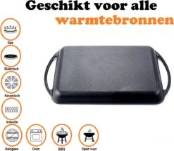 Kicinn Grillplaat - Gietijzer - Geëmailleerd - Incl. Accessoires - Ø 33 X 21.8 Cm (LxB) -Tefal Keuken Verkoopwinkel 1200x1045