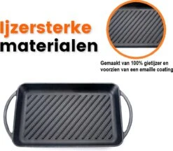 Kicinn Grillplaat - Gietijzer - Geëmailleerd - Incl. Accessoires - Ø 33 X 21.8 Cm (LxB) -Tefal Keuken Verkoopwinkel 1200x1050 2
