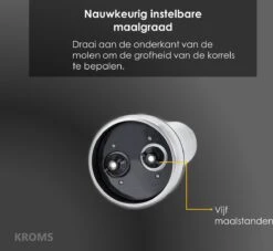 KROMS Peper En Zoutmolen Set - Peper En Zoutmolen Set Elektrisch -2 In 1 - Instelbare Maalgraad - Pepermolen - Zoutmolen - Peper En Zoutmolen Elektrisch 10 KROMS Peper En Zoutmolen Set - Peper En Zoutmolen Set Elektrisch -2 In 1 - Instelbare Maalgraad - Pepermolen - Zoutmolen - Peper En Zoutmolen Elektrisch -Tefal Keuken Verkoopwinkel 1200x1104