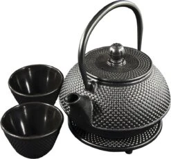 SakuraTea - Theepot Set - 4-delig - Gietijzer - Zwart - 0.8L - 2 Kopjes (100ml) -Tefal Keuken Verkoopwinkel 1200x1113 7