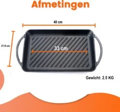 Kicinn Grillplaat - Gietijzer - Geëmailleerd - Incl. Accessoires - Ø 33 X 21.8 Cm (LxB) -Tefal Keuken Verkoopwinkel 1200x1127 1