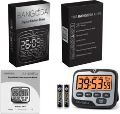 BanGosa® Magnetisch Digitale Kookwekker - Timer - RVS - Keukenwekker Digitaal - Digitale Keuken Timer - Stopwatch Met Magneet -Tefal Keuken Verkoopwinkel 1200x1138 1