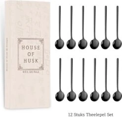 House Of Husk® Theelepels Set - Theelepeltjes - Koffielepels - Koffielepeltjes - RVS - 13cm - 12 Stuks - Zwart -Tefal Keuken Verkoopwinkel 1200x1150