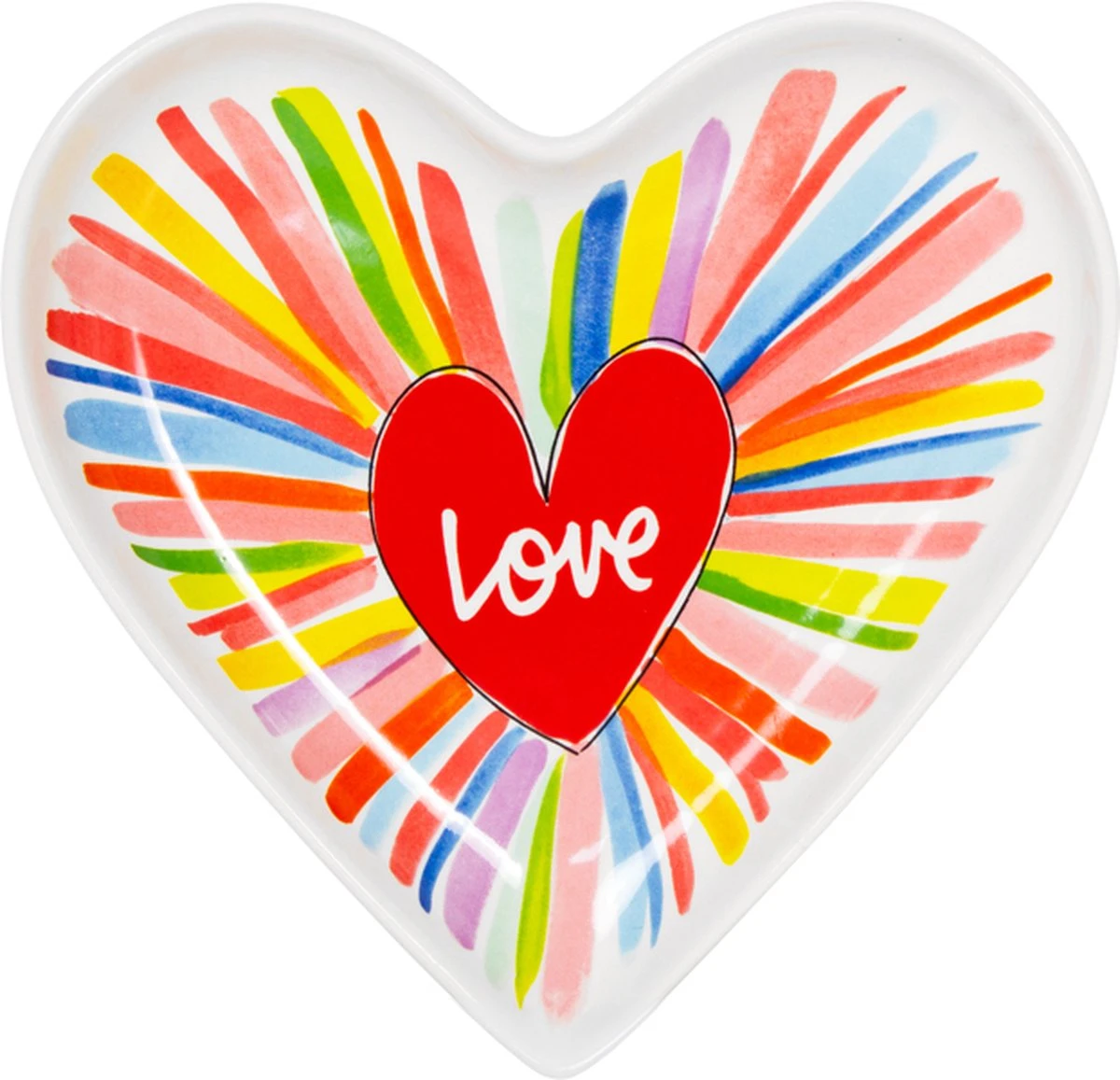 Blond Amsterdam Specials: Love Bord Hart Vorm Regenboog 22cm 1 Blond Amsterdam Specials: Love Bord Hart Vorm Regenboog 22cm