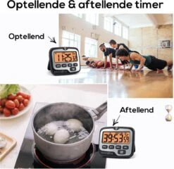BanGosa® Magnetisch Digitale Kookwekker - Timer - RVS - Keukenwekker Digitaal - Digitale Keuken Timer - Stopwatch Met Magneet -Tefal Keuken Verkoopwinkel 1200x1164