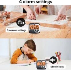 BanGosa® Magnetisch Digitale Kookwekker - Timer - RVS - Keukenwekker Digitaal - Digitale Keuken Timer - Stopwatch Met Magneet -Tefal Keuken Verkoopwinkel 1200x1174 1