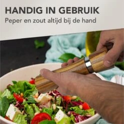 Nimma® Peper En Zoutmolen Set - Incl Navul Lepel - Verstelbare Maalgraad - Acacia Hout -Tefal Keuken Verkoopwinkel 1200x1198 24