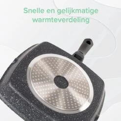 Coninx Grillpan 28CM - Steakpan - Afneembare Handgreep - PFAS-vrij - Grijs -Tefal Keuken Verkoopwinkel 1200x1199 5