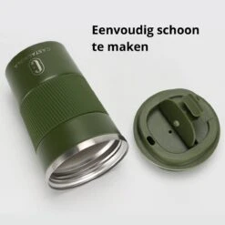 Castagnola Design RVS Koffiebeker To Go - Groen - 380ml - Thermosbeker - Theebeker -Tefal Keuken Verkoopwinkel 1200x1200 1008