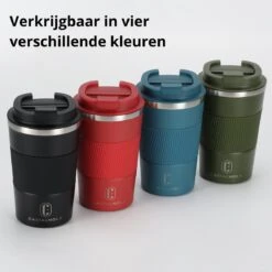 Castagnola Design RVS Koffiebeker To Go - Groen - 380ml - Thermosbeker - Theebeker -Tefal Keuken Verkoopwinkel 1200x1200 1010