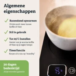 Shutterlight Verwarmde Onderzetter – Tot 85°C – 9 Standen – Timer – Warmhoudplaat Voor Mok Thee & Koffie – Mug Heating Plate – Cup Warmer -Tefal Keuken Verkoopwinkel 1200x1200 1031