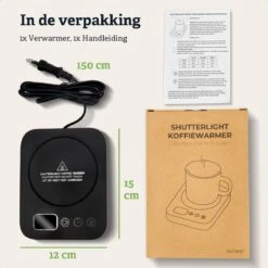 Shutterlight Verwarmde Onderzetter – Tot 85°C – 9 Standen – Timer – Warmhoudplaat Voor Mok Thee & Koffie – Mug Heating Plate – Cup Warmer -Tefal Keuken Verkoopwinkel 1200x1200 1036