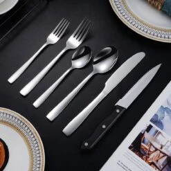 Deleca 8 Persoons Bestekset (48-delig) - Lepels, Messen, Vorken & Steakmessen - Vaatwasserbestendig - Zilver / RVS 12 Deleca 8 Persoons Bestekset (48-delig) - Lepels, Messen, Vorken & Steakmessen - Vaatwasserbestendig - Zilver / RVS -Tefal Keuken Verkoopwinkel 1200x1200 104