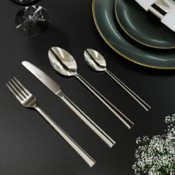 Nevana Bestekset - 24 Delig - 18/10 Edelstaal - Bestek - Lepels, Messen, Vorken -Tefal Keuken Verkoopwinkel 1200x1200 111