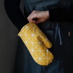 Ovenwanten Van Sophie Nordinn® - Ovenhandschoenen Lund (Artistiek Zwart) - Ovenwanten 2 Stuks - Katoen -Tefal Keuken Verkoopwinkel 1200x1200 27