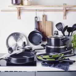 GreenPan Memphis Pannenset - 20-delig - Zwart - Inductie - PFAS-vrij 12 GreenPan Memphis Pannenset - 20-delig - Zwart - Inductie - PFAS-vrij -Tefal Keuken Verkoopwinkel 1200x1200 344