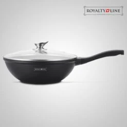 Royalty Line Marble Coating Wok - Met Glazen Deksel - Zwart - 30 Cm -Tefal Keuken Verkoopwinkel 1200x1200 359