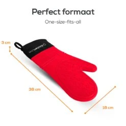KitchenLove Ovenwanten - 2 Stuks Ovenhandschoenen - Hittebestendig Tot 250 °C - Siliconen - Rood 13 KitchenLove Ovenwanten - 2 Stuks Ovenhandschoenen - Hittebestendig Tot 250 °C - Siliconen - Rood -Tefal Keuken Verkoopwinkel 1200x1200 37