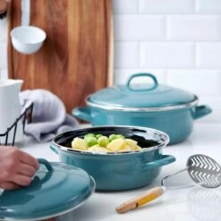 BK Fortalit Braadpan Ø 24 Cm - Blauw - Emaille - Inductie -Tefal Keuken Verkoopwinkel 1200x1200 446
