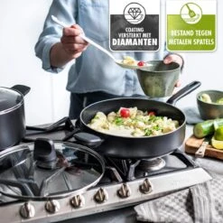 GreenPan Memphis Hapjespan 28cm - Zwart - Inductie - PFAS-vrij -Tefal Keuken Verkoopwinkel 1200x1200 458