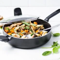GreenPan Memphis Hapjespan 28cm - Zwart - Inductie - PFAS-vrij -Tefal Keuken Verkoopwinkel 1200x1200 465