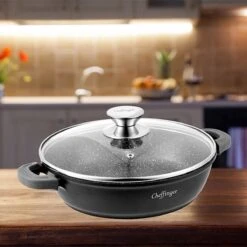Cheffinger 28cm Lage Kookpot / Braadpan - CF-SC28 -Tefal Keuken Verkoopwinkel 1200x1200 488