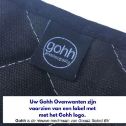 Gohh 2 Canvas Ovenhandschoenen Ovenwanten Zwart - 33 Cm (tot 300 Graden) -Tefal Keuken Verkoopwinkel 1200x1200 5