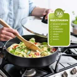 GreenPan Memphis Koekenpan 28cm - Zwart - Inductie - PFAS-vrij -Tefal Keuken Verkoopwinkel 1200x1200 516