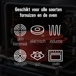 Daumonet Carême Rouge Gietijzeren Braadpan - Sudderpan Kersen Rood - Rond - Ø26 Cm - 4,4 Liter - PFAS & PFOA Vrij - Emaille - Geschikt Voor Alle Warmtebronnen - Elektrisch - Gas - Halogeen - Inductie - Keramisch - Vaatwasserbestendig -Tefal Keuken Verkoopwinkel 1200x1200 545