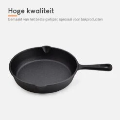 Ocina Gietijzeren Pan – Set Van 3 Stuks – ø25cm, ø19.5cm En ø16cm - Skillet - Koekenpan – Hapjespan – Koekenpan Inductie – Koekenpannenset - Gietijzeren Pan Bbq - Gietijzer - Incl. Receptenboek -Tefal Keuken Verkoopwinkel 1200x1200 555