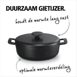 Brabantia The Dutch Braadpan - Matt Black - 28 Cm - Gietijzer -Tefal Keuken Verkoopwinkel 1200x1200 647