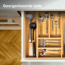 Grote Bestekbak Bamboe 81x47CM - Coninx Besteklade - Opbergbak - Duurzaam - Bamboe - Voor Laden Vanaf 47cm Diep -Tefal Keuken Verkoopwinkel 1200x1200 66