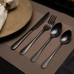 OEC Kitchen Bestekset 36-delig - Zwart - 6 Persoons - Steakmessen - Messen - Vorken - Lepels - RVS -Tefal Keuken Verkoopwinkel 1200x1200 68