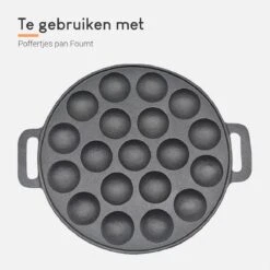 Ocina Poffertjespan Accessoires Set - Doseerfles - Poffertjes Spuitfles - 6x Poffertjes Vork - Kwast - Siliconen Kwast - Bakkwast - Gratis Poffertjes E-Book -Tefal Keuken Verkoopwinkel 1200x1200 689
