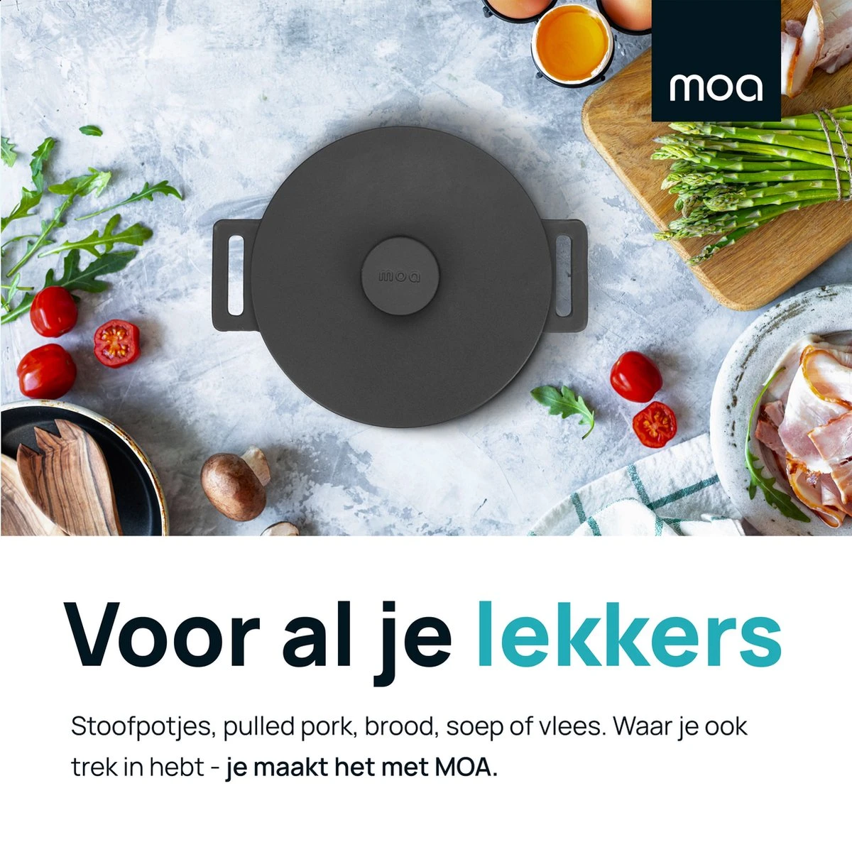 MOA Gietijzeren Braadpan - Inhoud 7,1 Liter - 29CM - Rond - Alle Warmtebronnen - Ook Voor Inductie - Gewicht 7,6 Kg - Zwart - MC29B 3 MOA Gietijzeren Braadpan - Inhoud 7,1 Liter - 29CM - Rond - Alle Warmtebronnen - Ook Voor Inductie - Gewicht 7,6 Kg - Zwart - MC29B - Afbeelding 3