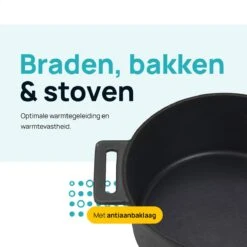 MOA Gietijzeren Braadpan - Inhoud 7,1 Liter - 29CM - Rond - Alle Warmtebronnen - Ook Voor Inductie - Gewicht 7,6 Kg - Zwart - MC29B 12 MOA Gietijzeren Braadpan - Inhoud 7,1 Liter - 29CM - Rond - Alle Warmtebronnen - Ook Voor Inductie - Gewicht 7,6 Kg - Zwart - MC29B -Tefal Keuken Verkoopwinkel 1200x1200 715