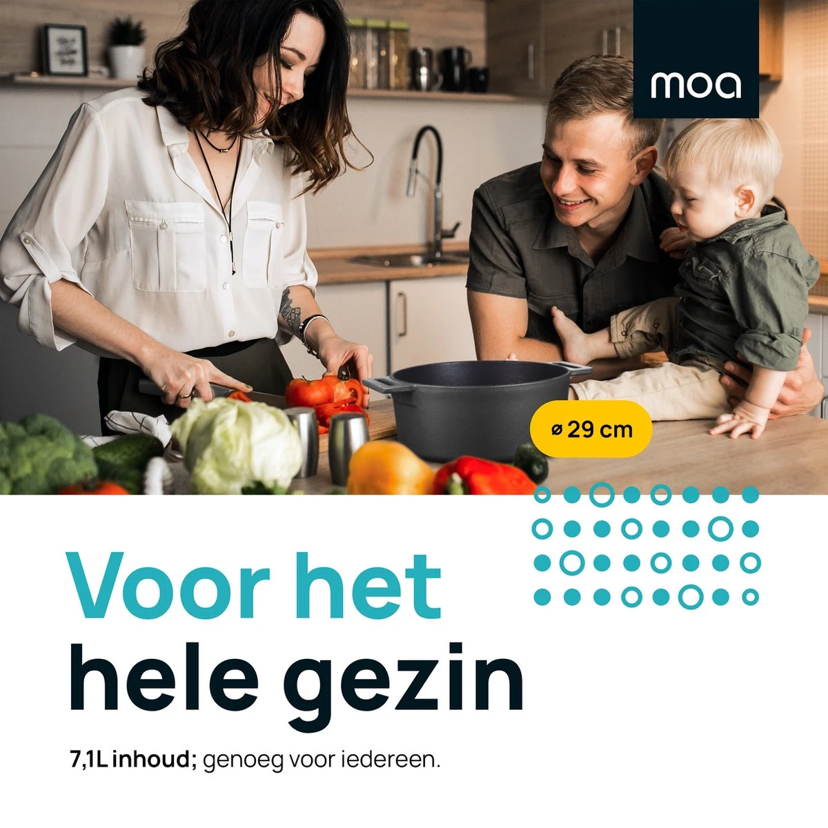 MOA Gietijzeren Braadpan - Inhoud 7,1 Liter - 29CM - Rond - Alle Warmtebronnen - Ook Voor Inductie - Gewicht 7,6 Kg - Zwart - MC29B 7 MOA Gietijzeren Braadpan - Inhoud 7,1 Liter - 29CM - Rond - Alle Warmtebronnen - Ook Voor Inductie - Gewicht 7,6 Kg - Zwart - MC29B - Afbeelding 7